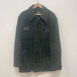 Sportswear Corduroy Utility Jacket Long Sleeves Front Button Green Size 40 Reg